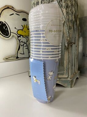 Graphique To-Go Cups - Snoopy Blue Party Cups